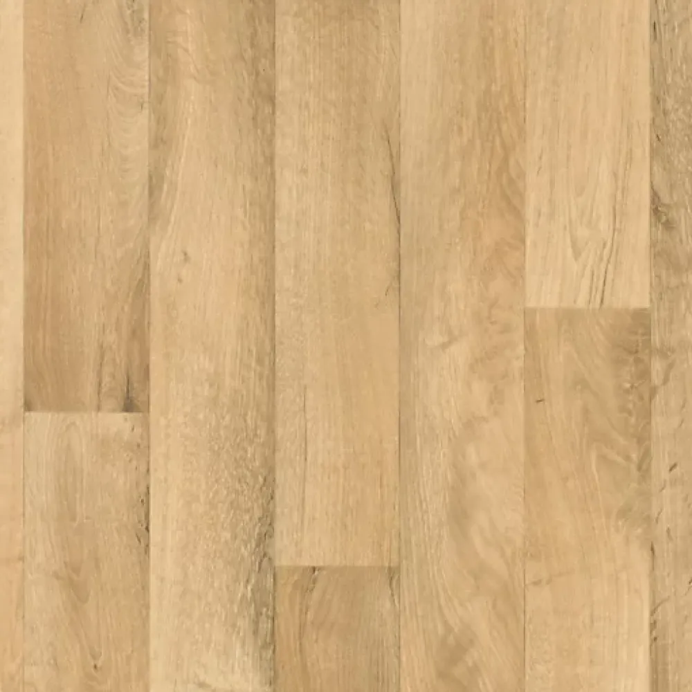 Tarkett Sol PVC Best - Imitation parquet Hêtre Brun Clair - Rouleau de 3m x 5m- Lino Sol Vinyle Pvc