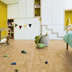 Tarkett Sol PVC Best - Imitation parquet Hêtre Brun Clair - Rouleau de 3m x 5m- Lino Sol Vinyle Pvc