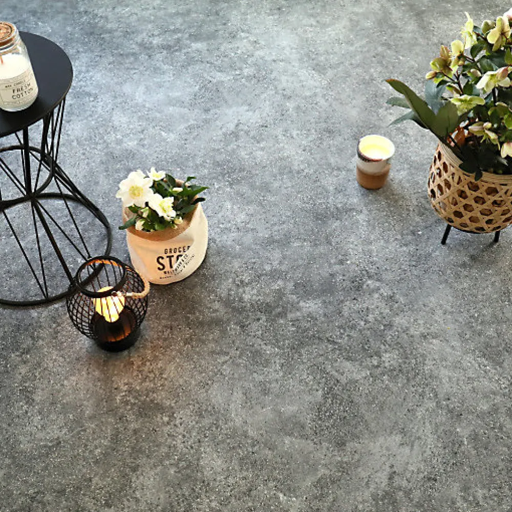 Tarkett Lino Sol Vinyle Pvc<Sol PVC Best - Motif Granit Noir Argenté - Echantillon 15 x 20 cm