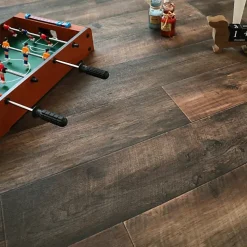 Tarkett Lino Sol Vinyle Pvc<Sol PVC effet parquet Chêne Brun Foncé - Echantillon 15 x 20 cm
