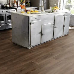 Tarkett Lino Sol Vinyle Pvc<Sol PVC effet parquet Chêne Brun Foncé - Rouleau de 3m x 4m