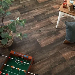 Tarkett Sol PVC effet parquet Chêne Brun Foncé - Rouleau de 2m x 6m- Lino Sol Vinyle Pvc