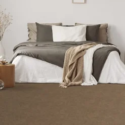 Décoweb Lino Sol Vinyle Pvc<Sol PVC Textile - Aspect béton ciré marron - Echantillon 15 x 20 cm