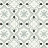 Décoweb Sol PVC Textile - Effet carreaux de ciment Gris - Rouleau de 2m x 2m- Lino Sol Vinyle Pvc