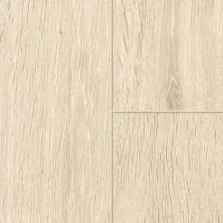 GoodHome Sol stratifié à clipser Barkly Blanc 8 mm - L.129 x l.19.4 cm- Sol Stratifié
