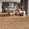 GoodHome Sol stratifié à clipser Chesterfield Blond 8 mm L.63 x 12.6 cm- Sol Stratifié