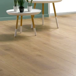 Homflor Sol stratifié Alicante , passage extrême AC6, effet chêne miel, L.128,6 cm x l.21,4 cm x ép.10 mm, résistant à l'eau- Sol Stratifié