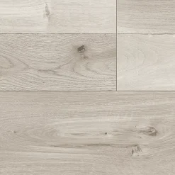 GoodHome Sol Stratifié<Sol stratifié clipsable Bexhill chêne blanc passage élévé AC4 ép.8 mm