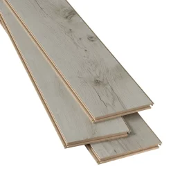 GoodHome Sol Stratifié<Sol stratifié clipsable Bexhill chêne blanc passage élévé AC4 ép.8 mm