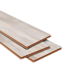 GoodHome Sol stratifié clipsable Birkenhead 8mm L.138 x l.24cm gris- Sol Stratifié