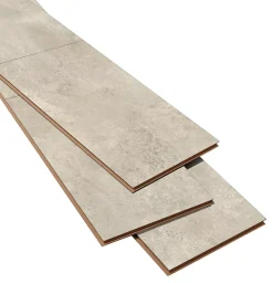 GoodHome Sol stratifié clipsable Elstree aspect pierre naturelle 8 mm compatible pièces humides- Sol Stratifié