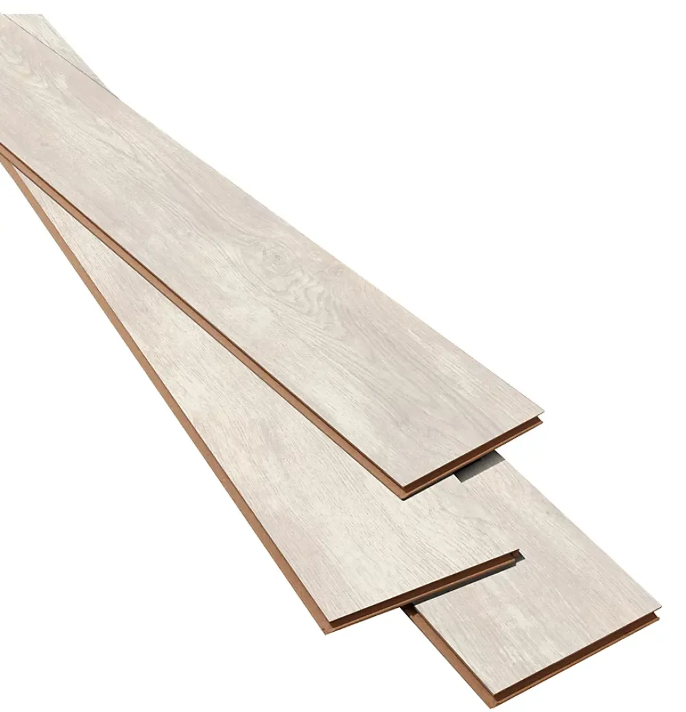 GoodHome Sol Stratifié<Sol stratifié clipsable Helmsley chêne gris 12 mm