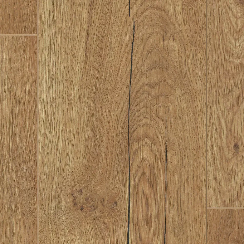 GoodHome Sol Stratifié<Sol stratifié clipsable Helmsley chêne blond 12 mm