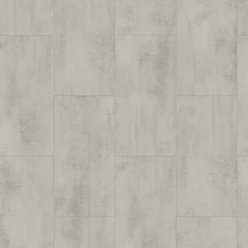 GoodHome Sol stratifié clipsable Konkrete aspect béton gris 8 mm compatible pièces humides- Sol Stratifié
