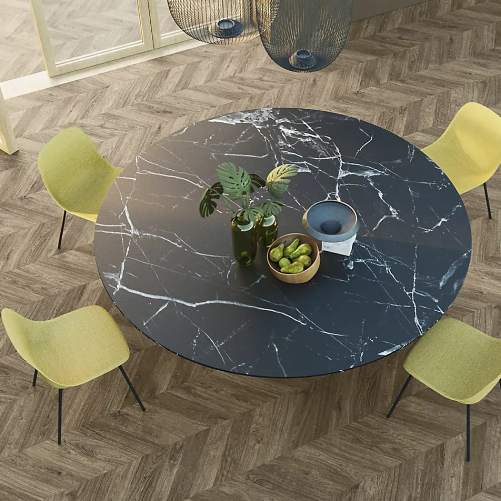 GoodHome Sol Stratifié<Sol stratifié clipsable Leyton chêne gris 10 mm