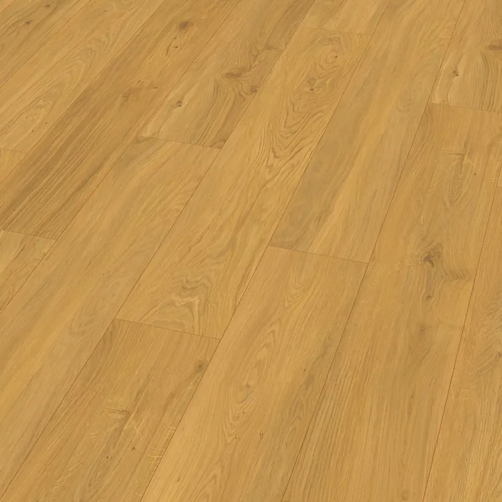 GoodHome Sol Stratifié<Sol stratifié clipsable Visby chêne blond 8mm compatible pièces humides