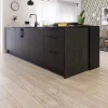 GoodHome Sol stratifié clipsable Yate chêne blanc 8 mm compatible pièces humides- Sol Stratifié