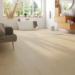 GoodHome Sol Stratifié<Sol stratifié Collville , passage intense AC5, effet chêne, L.129 cm x l.19,3 cm x ép.8 mm, résistant à l'eau