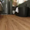GoodHome Sol Stratifié<Sol stratifié Collville , passage intense AC5, effet chêne brun foncé, L.129 cm x l.19,3 cm x ép.8 mm, résistant à l'eau
