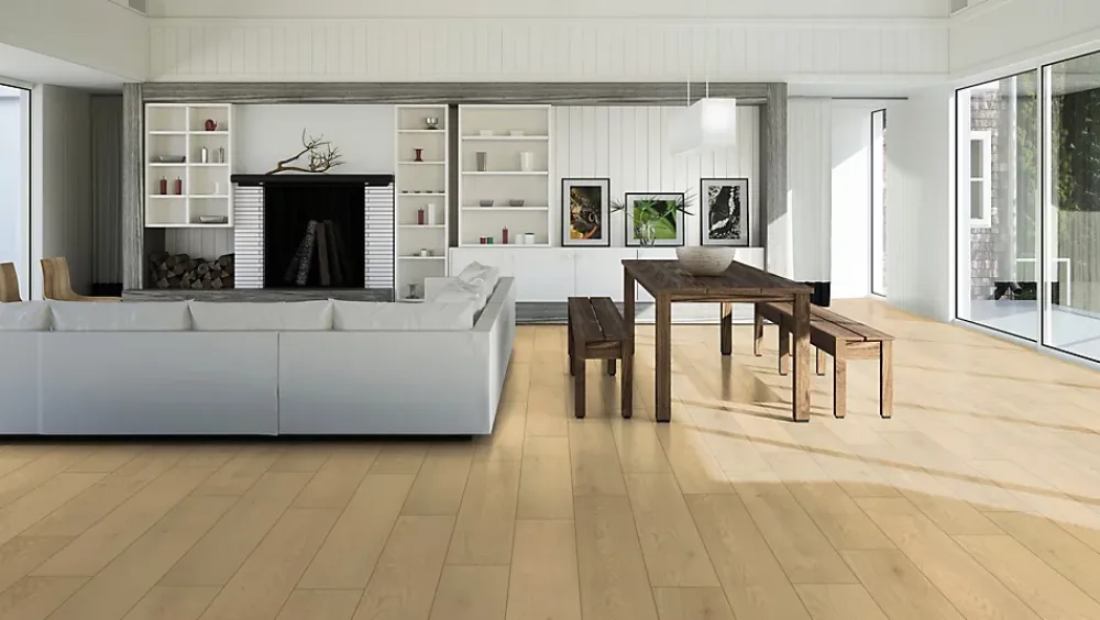 Forestea Sol Stratifié<Sol stratifié effet parquet - 12 mm - boîte de 6 lames 1,51 m2 - EH RIVER 12 K725 PURE+ Cornsilk Ethereal Oak