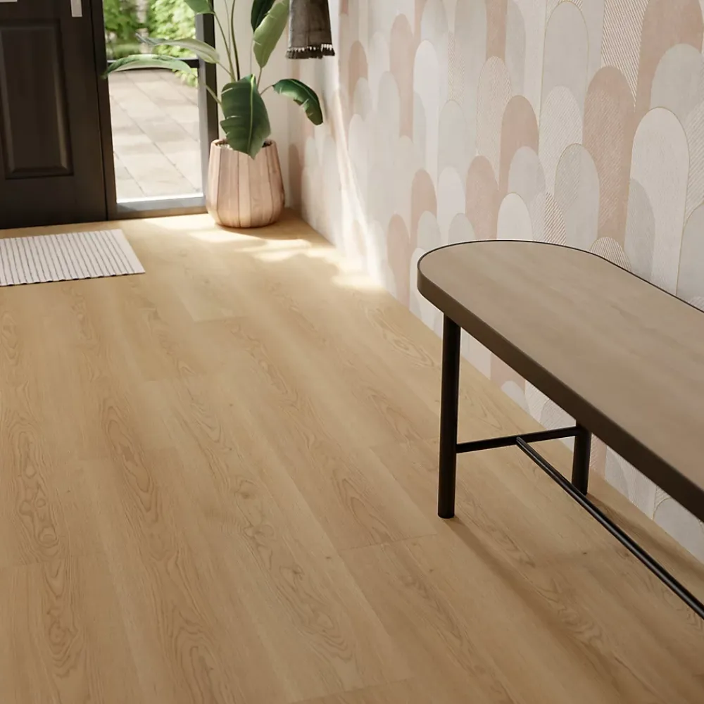 GoodHome Sol Stratifié<Sol stratifié Kingston 2 , passage intense AC5, effet chêne, L.125,7 cm x l.19,2 cm x ép.10 mm, résistant à l'eau