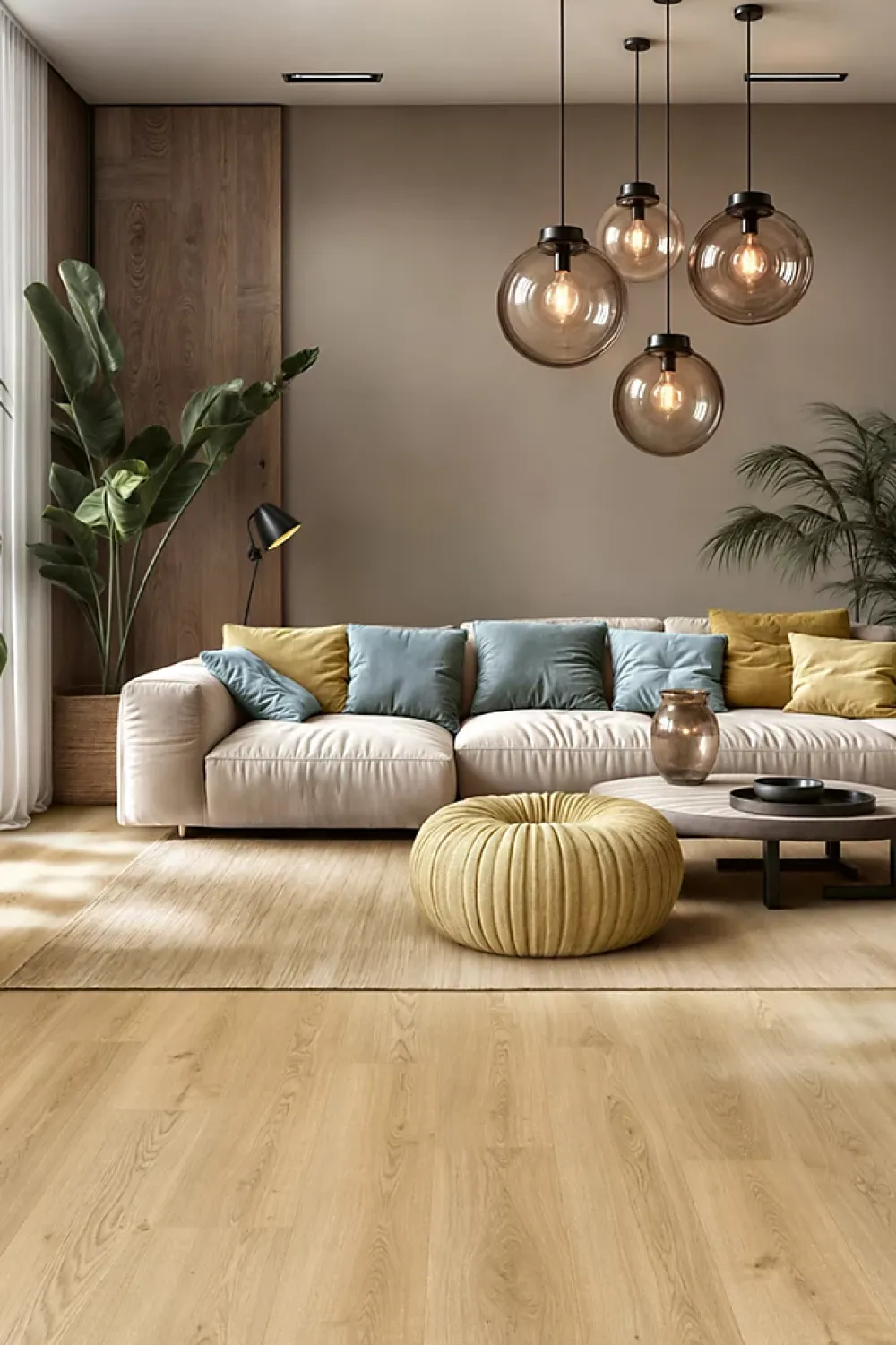 GoodHome Sol Stratifié<Sol stratifié Kingston 2 , passage intense AC5, effet chêne, L.125,7 cm x l.19,2 cm x ép.10 mm, résistant à l'eau