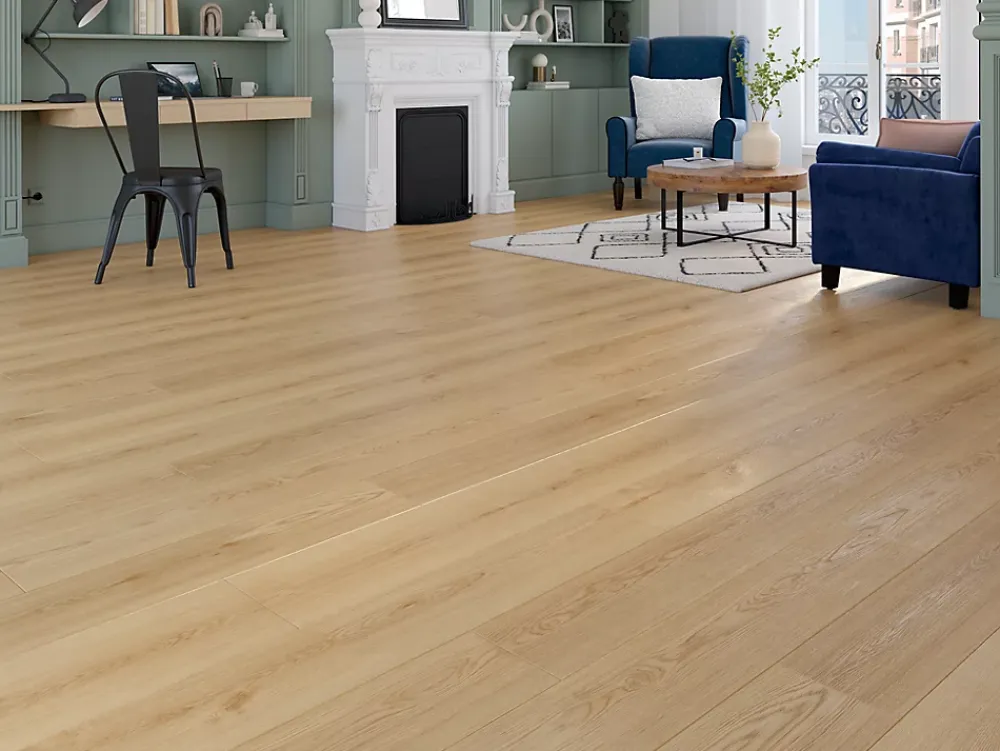GoodHome Sol Stratifié<Sol stratifié Kingston 2 , passage intense AC5, effet chêne, L.125,7 cm x l.19,2 cm x ép.10 mm, résistant à l'eau
