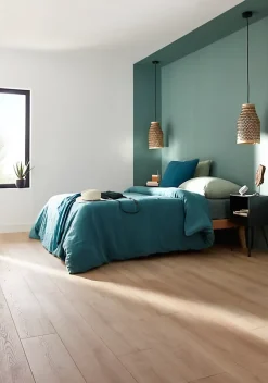 GoodHome Sol stratifié Malton décor chêne naturel 10 mm l.138 x l.19,3 cm- Sol Stratifié