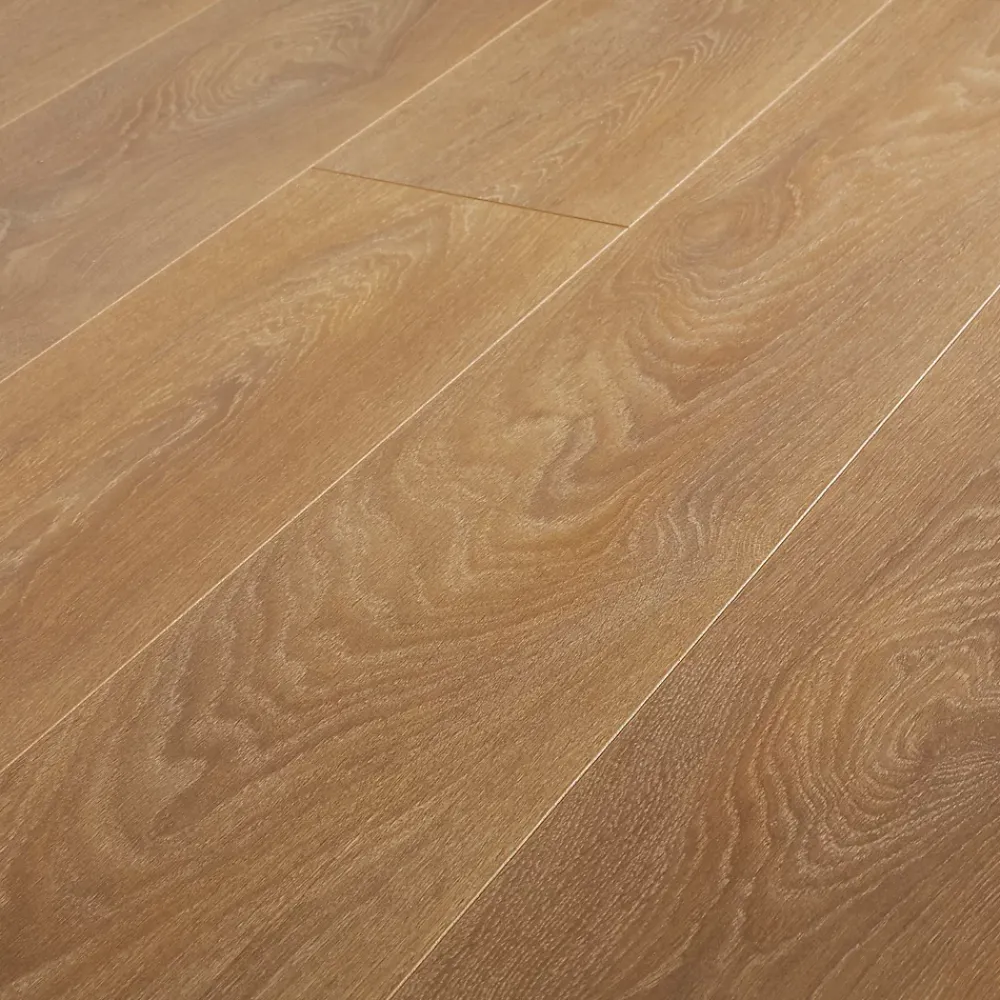 GoodHome Sol Stratifié<Sol stratifié Mossley 2 bois coloris naturel l.128,5 x l.19,2 x ep.10 mm