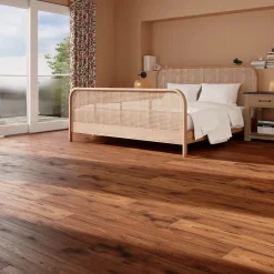 GoodHome Sol Stratifié<Sol stratifié Otley , passage intense AC5, effet chêne brun, L.138,3 cm x l.15,9 cm x ép.8 mm