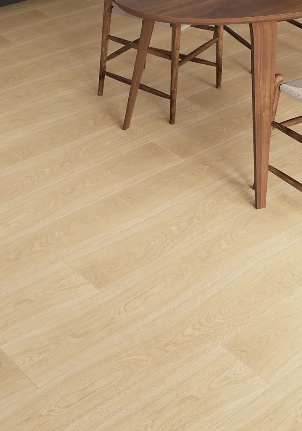GoodHome Sol Stratifié<Sol stratifié Tadcaster , passage intense AC5, effet chêne blond, L.126,1 cm x l.19,2 cm x ép.10 mm, résistant à l'eau