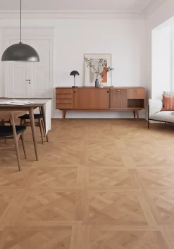 GoodHome Sol Stratifié<Sol stratifié Turnbull , passage intense AC5, effet chêne blond, L.120 cm x l.60 cm x ép.10 mm, résistant à l'eau