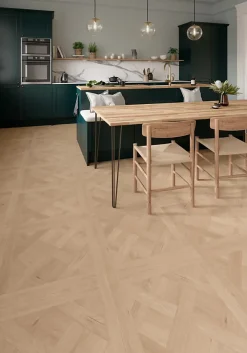 GoodHome Sol Stratifié<Sol stratifié Turnbull , passage intense AC5, effet chêne blond, L.120 cm x l.60 cm x ép.10 mm, résistant à l'eau