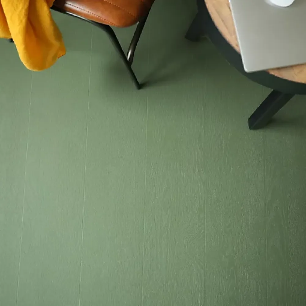 Décoweb Lino Sol Vinyle Pvc<Sol vinyle - Aspect parquet bois vintage vert - Rouleau de 2m x 3m