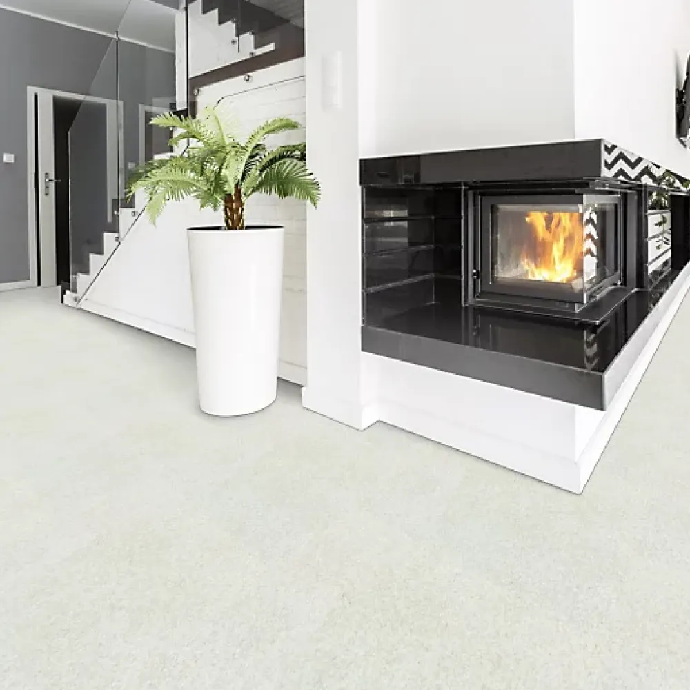 Décoweb Lino Sol Vinyle Pvc<Sol vinyle - Effet lino pailleté gris clair - Echantillon 15 x 20 cm