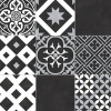 Décoweb Sol Vinyle effet Carreaux noir et blanc - Rouleau de 4m x 3m- Lino Sol Vinyle Pvc