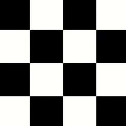 Décoweb Sol vinyle effet damier noir & blanc - Rouleau de 2m x 2m- Lino Sol Vinyle Pvc