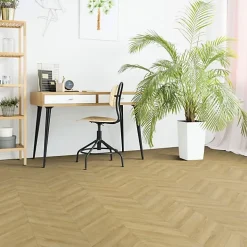 Décoweb Lino Sol Vinyle Pvc<Sol Vinyle effet Parquet chevron Chêne naturel - Rouleau de 4m x 5m