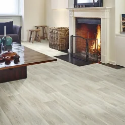 Décoweb Sol vinyle effet parquet chêne scandinave blanchi - Rouleau de 3m x 3m- Lino Sol Vinyle Pvc