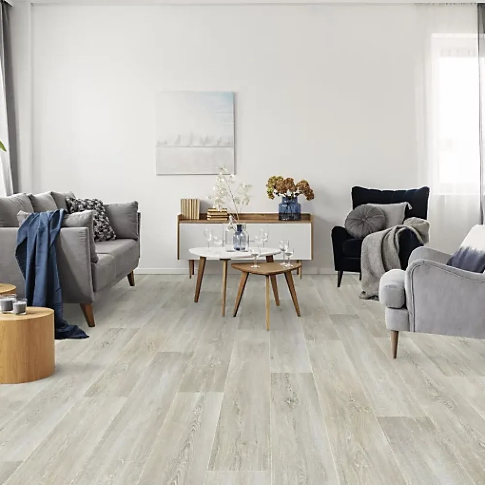 Décoweb Lino Sol Vinyle Pvc<Sol vinyle effet parquet chêne scandinave blanchi - Rouleau de 1m x 6m