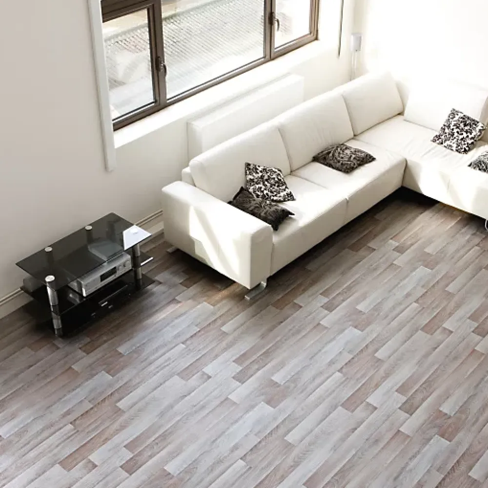 Décoweb Sol Vinyle First - Imitation parquet Irisé - Rouleau de 3m x 5m- Lino Sol Vinyle Pvc