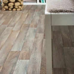 Décoweb Sol Vinyle First - Imitation parquet Irisé - Rouleau de 3m x 5m- Lino Sol Vinyle Pvc