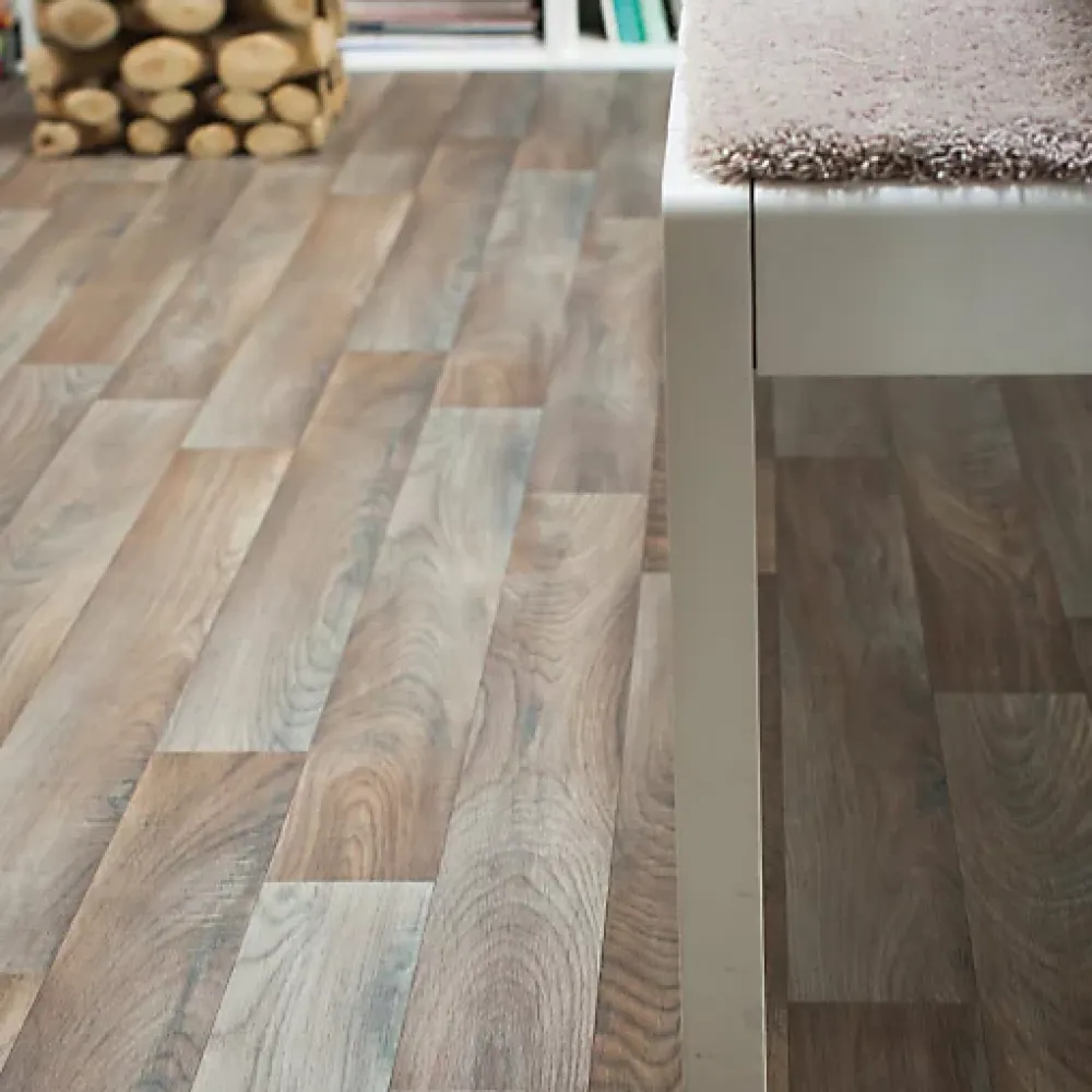 Décoweb Sol Vinyle First - Imitation parquet Irisé - Rouleau de 3m x 5m- Lino Sol Vinyle Pvc