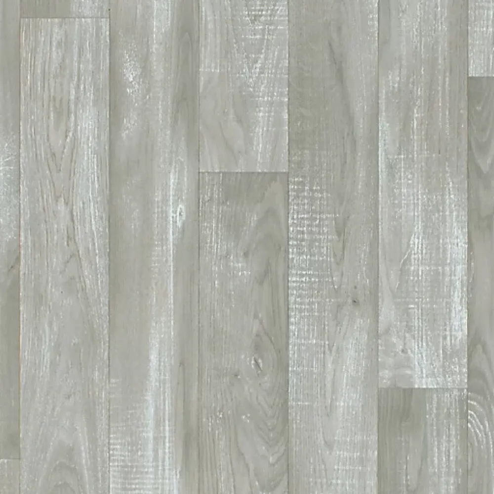 Décoweb Sol Vinyle Imitation parquet gris clair - Rouleau de 4m x 4m- Lino Sol Vinyle Pvc