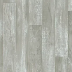Décoweb Sol Vinyle Imitation parquet gris clair - Rouleau de 2m x 2m- Lino Sol Vinyle Pvc