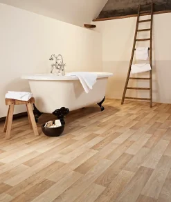 Unilin Lino Sol Vinyle Pvc<Sol vinyle rouleau Genova effet chêne clair L.4m IVC (vendu au m² à la coupe)