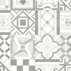 Unilin Lino Sol Vinyle Pvc<Sol vinyle rouleau Genova effet carreaux de ciment gris L.2m IVC