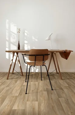 Beauflor Sol vinyle rouleau Silvertex silk oak effet bois brun L.4m- Lino Sol Vinyle Pvc