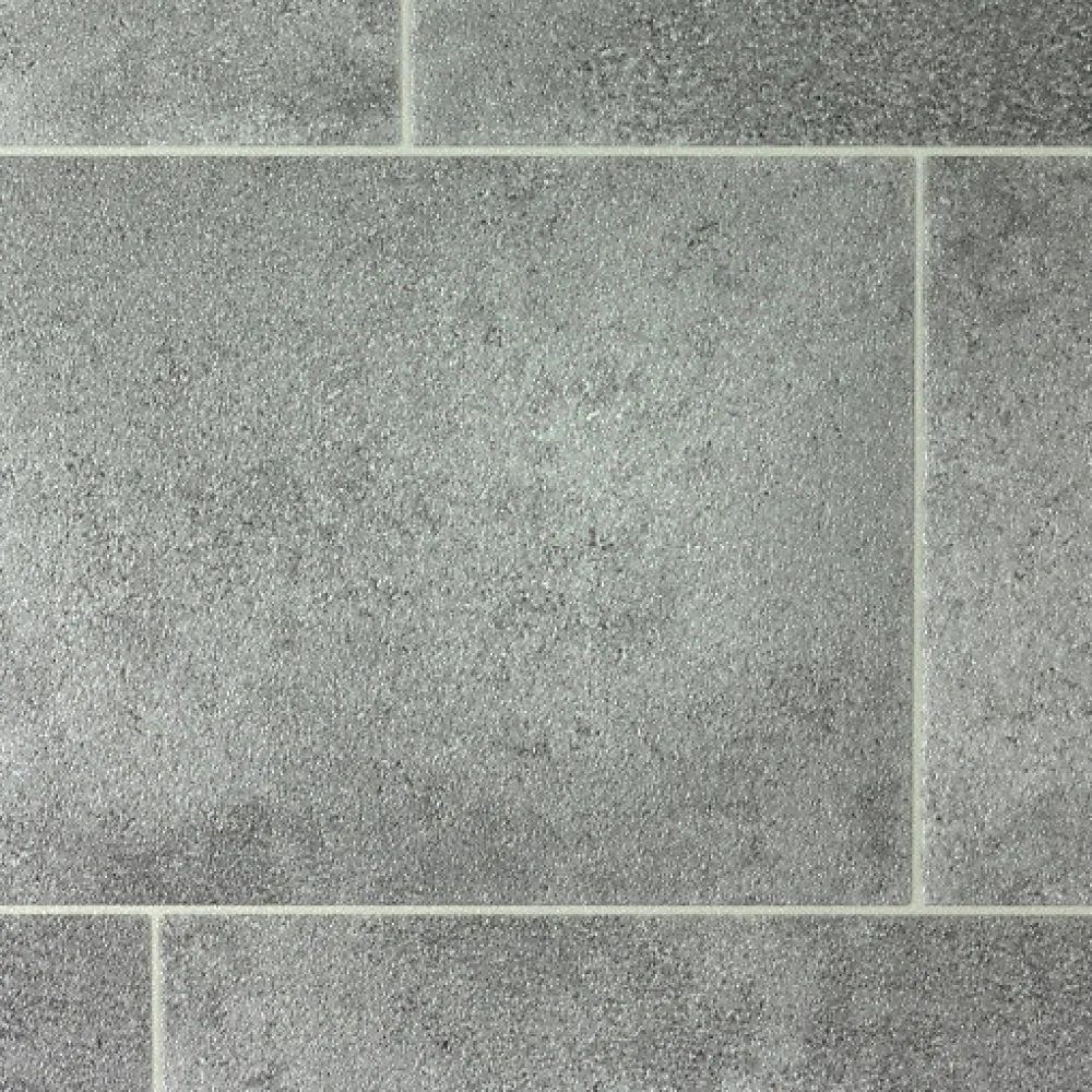 Décoweb Lino Sol Vinyle Pvc<Sol Vinyle Style - Imitation Carrelage gris - Rouleau de 4m x 13m