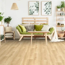 Décoweb Sol Vinyle Textile - Imitation parquet naturel - Rouleau de 2m x 9m- Lino Sol Vinyle Pvc